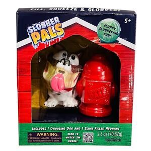NEW Slobber Pals “Snots” Slime DOG & FIRE HYDRANT Toys NEW 3.5” Hound Puppy NIB
